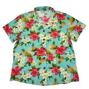 Hawaiian Reserve Collection Surfer Short Sleeve Shirt, Size Small